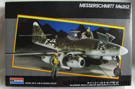 Monogram 1/48 Messerschmitt Me-262, 5453 plastic model kit